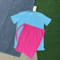 Crystal short sleeve blue+d218 pink