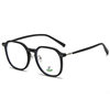 2022 new white deer with Korean version of anti-blue light female Net Red Plain Street racket glasses frame trendy men's myopia optical frame