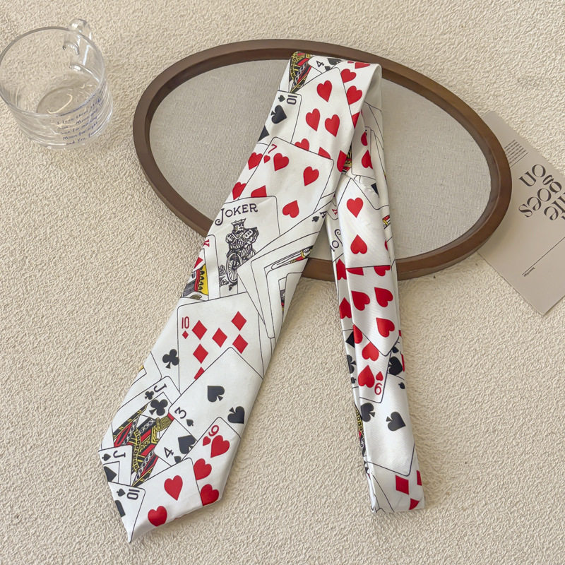 デジタルドールポーカーネクタイ - 約152cm