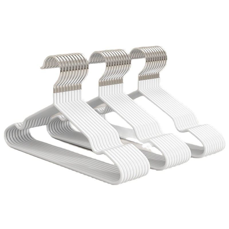 New Thickened Plastic-Coated Hangers, Extra Thick Hangers for Adults, Plastic-Coated Non-Slip Seamless Hangers for Drying Children's Clothes