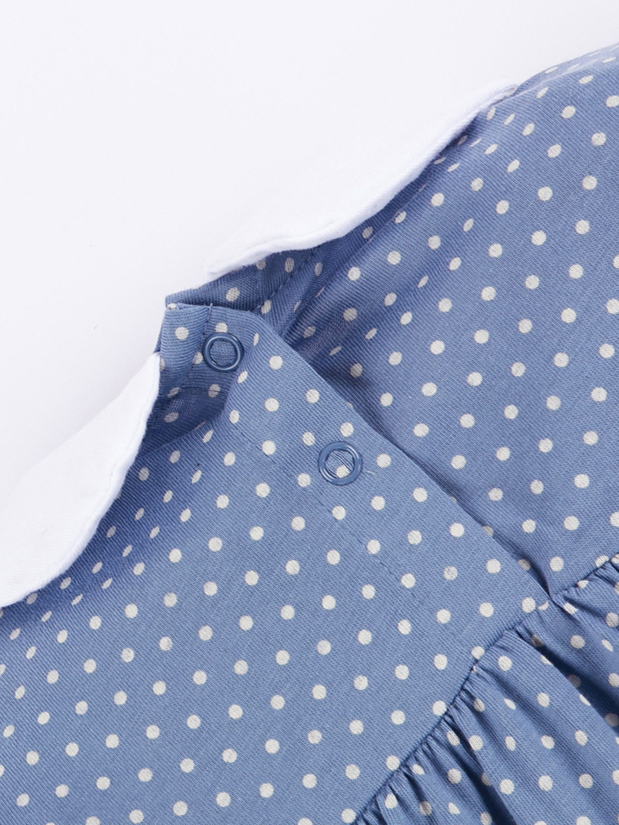 Plaid New Summer Girls' Dress, Short-sleeve Cotton Polka Dot Printed Kids' Dress