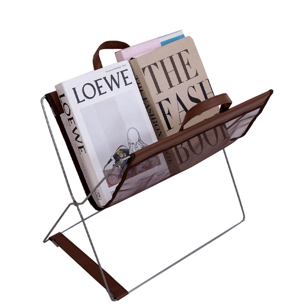 Modern Light Luxury Model Room Bookshelf Magazine Rack Storage Rack Desktop Home Picture Book Storage Rack