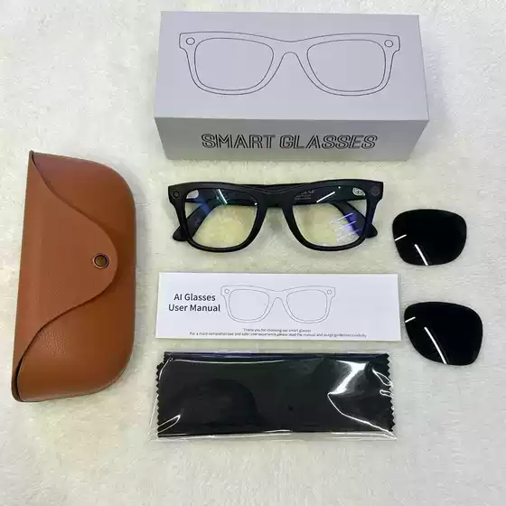 Mt5 Ultra Smart Glasses with 8 Million Pixels for Photography, Ai Real-Time Translation, Music, Bluetooth Calls, and Charging Case