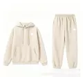 Beige hooded leggings-suit