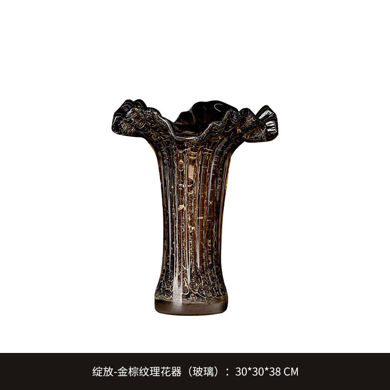 轻奢现代玻璃花瓶多款样板间售楼处北欧家居客厅餐桌软装家居饰品