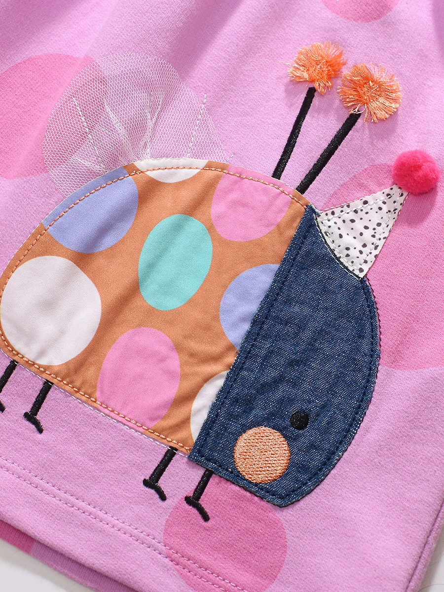 Custom Kids' Dress, Girls' Short-sleeve Dress, Summer Cotton Kids' Princess Dress