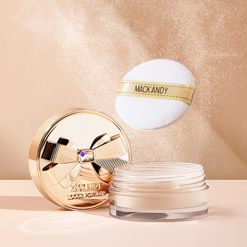 Maco Andy bow light silky air makeup powder brightening skin color invisible pore loose powder domestic goods factory