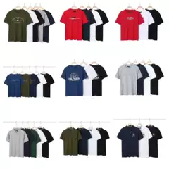 Foreign Trade Wholesale Summer Tommy Short-Sleeve Men's Pure Cotton Polo Shirt Casual Short-Sleeve Shirt