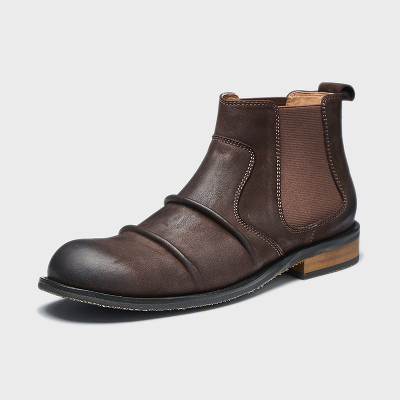 Men’s Retro British Zipper Chelsea Boots