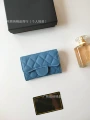 Caviar leather blue gold buckle