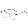 New Fashionable Color-Changing Glasses, Trendy Anti-Blue Light Glasses, Metal Glasses Frames, Foreign Trade Color-Changing Anti-Blue Light Glasses for Men