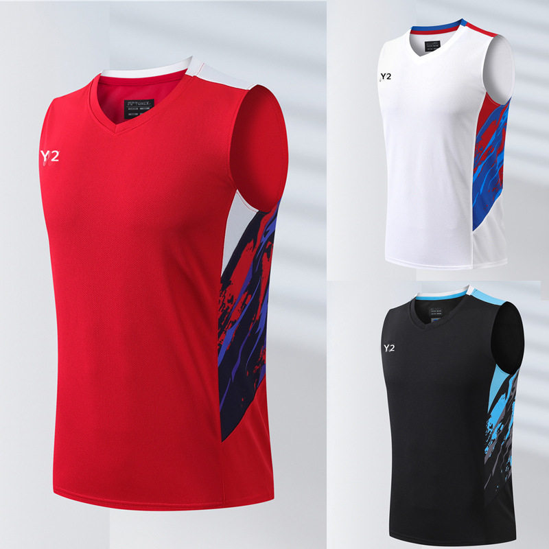 ชุดขนนก รุ่นใหม่ เสื้อกั๊กแขนกุด แห้งเร็ว สำหรับนักเรียน ชุดฝึกซ้อมวอลเลย์บอล ชุดกีฬาฤดูร้อน แห้งเร็ว 399