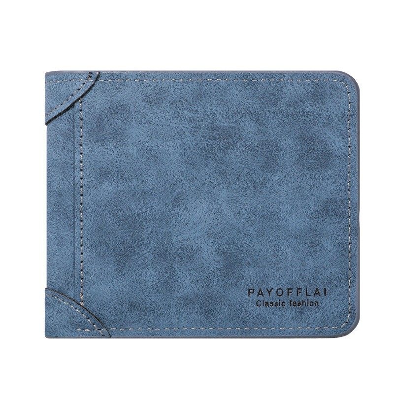 2025 New Men's Short Wallet Korean Style Retro Casual Fashion Wallet Multifunctional Snap Coin Purse Wholesale