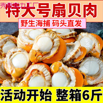 Freshly Peeled Scallops, Extra Large Scallops, Fresh Frozen Scallops, Whole Scallops, Garlic Scallops, Guaranteed No Soaking, Free Shipping