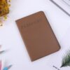 In-Stock Multi-Color Cross-Border Gold-Stamped Airplane Leather Passport Holder, Hand-Sewn Pu Passport Cover, Customizable with Logo Passport Case