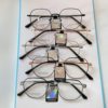 New Two-color Wide-brimmed Semi-titanium Literary Retro Glasses Frame Youth Myopia Optical Glasses