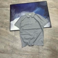 Aw crocodile embroidered logo polo style gray