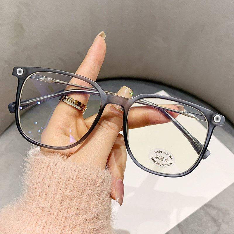 New Retro TR Anti-blue Glasses Red Riding Book Same Style Plain Glasses Personalized Box Glasses Frame 30134