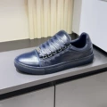 Blue sole + blue leather low-top