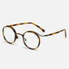 New fashion trend retro Japanese round frame glasses frame men's and women's TR90 transparent plain anti-blue light glasses frame