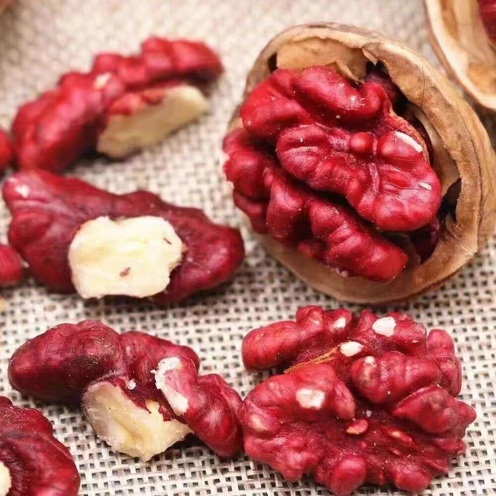 Hot-Selling Wholesale Red-Walnut Kernels, Yunnan Red-Skinned Walnuts, Fresh Original Thin-Shelled Purple-Skinned Walnut Nuts