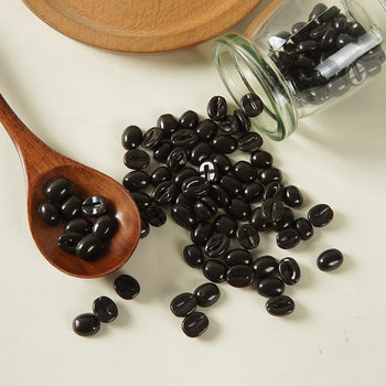 Simulation coffee bean model diy food play cocoa beans creative cream glue mobile phone shell material accessories photo props