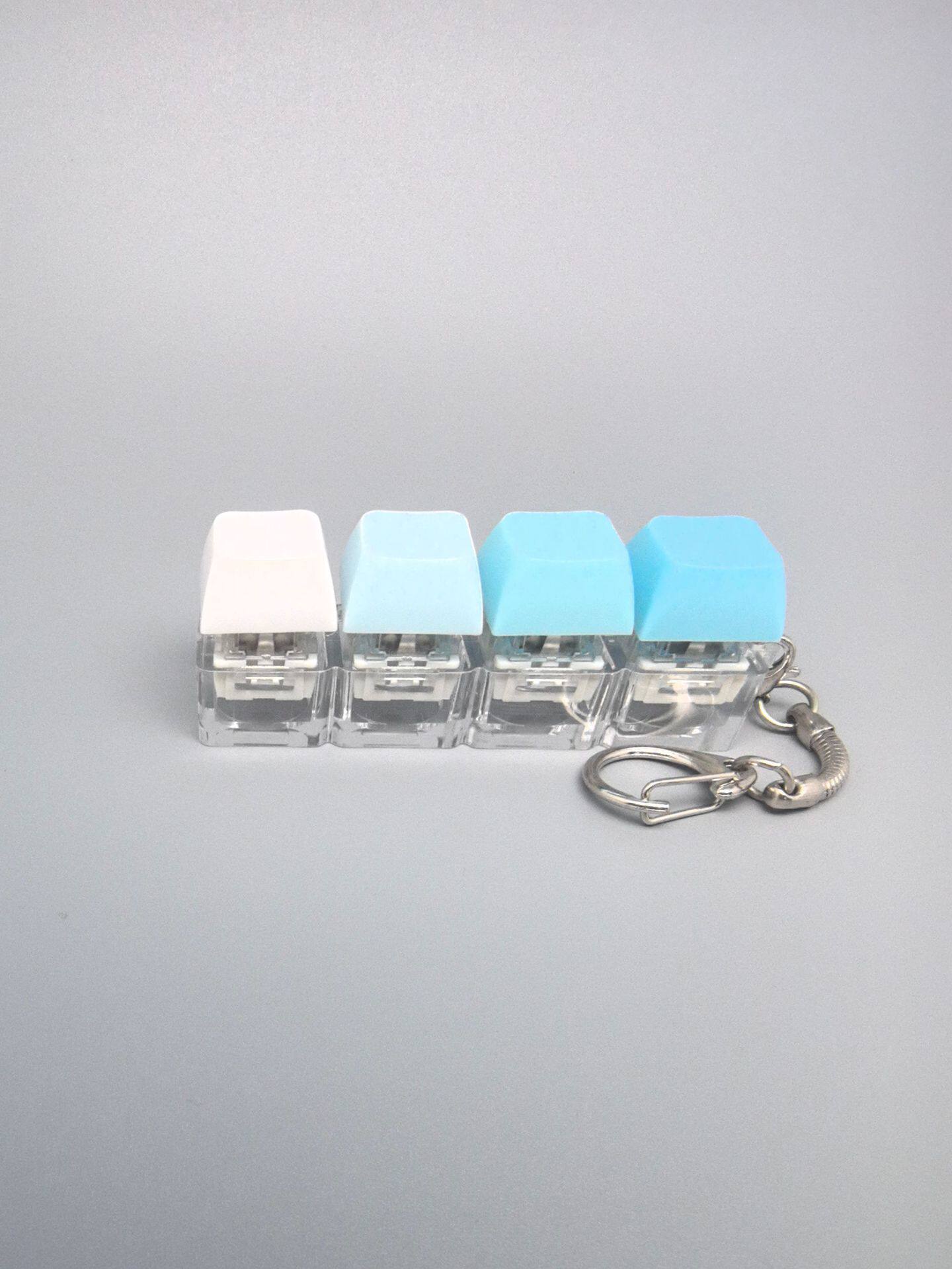 四键马卡龙按键解压玩具钥匙扣键盘办公摸鱼按键解压玩具跨境