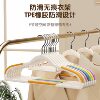 Factory direct plastic hanger household non-slip drying rack rainbow double anti-shoulder corner hanging clothes rack wholesale