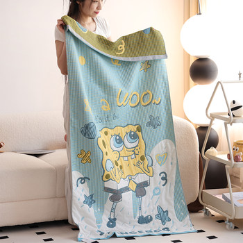 Thickened Bath Towel Pure Cotton Gauze Cartoon Household Absorbent Quick-drying No lint New Style All Cotton Large Towel Bath Wrap Towel