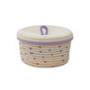 Small Basket with Lid for Snacks, Cosmetics, Remote Control, Desktop Storage, Woven Basket, Intimates, Cotton Rope, Sundries Storage Basket