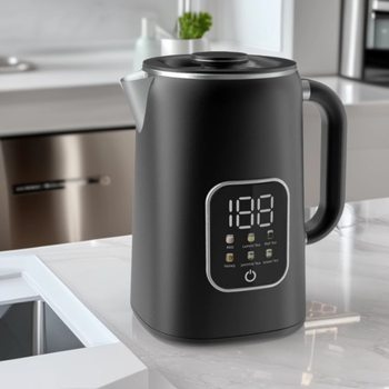 Foreign Trade 110V220V Household Large-Capacity Smart Electric Water Kettle Automatic Heat Preservation Water Kettle Double-Layer Anti-Scalding 1.7L