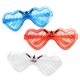 Luminous Glasses Led Glasses Love Heart Fluorescent Cold Light Glasses Bar Activities Children's Luminous Toys