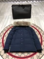 Navy blue red label