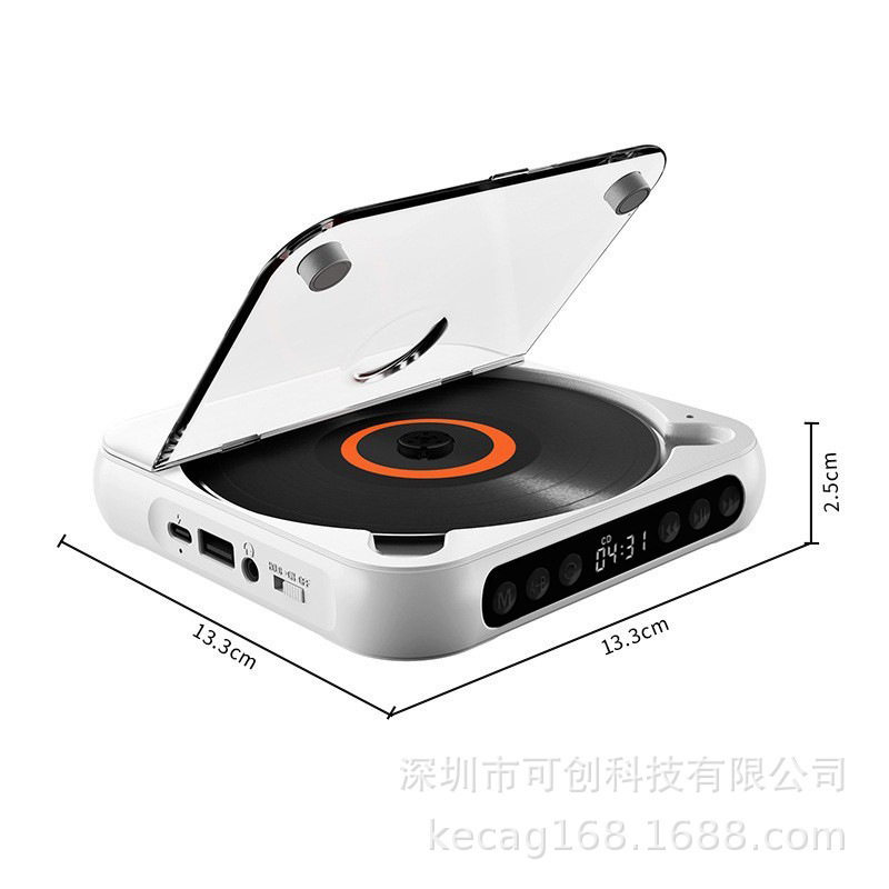 Bluetooth Cd Player Repeater, Thin and Light Walkman, English Listening Album Cd Mini Player, Home Speaker