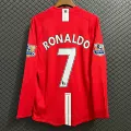 0708 manchester united home long sleeve league no. 7 ronaldo
