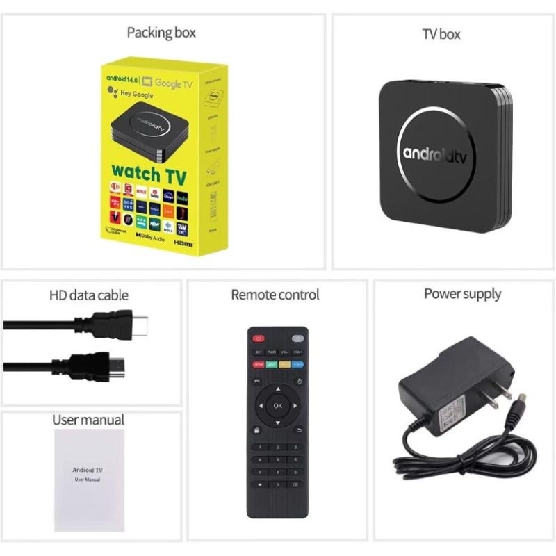 Cross-border explosions Q3 network set-top box Android 14 Quan Zhi dual-frequency foreign trade 4K HD TV player TVBOX