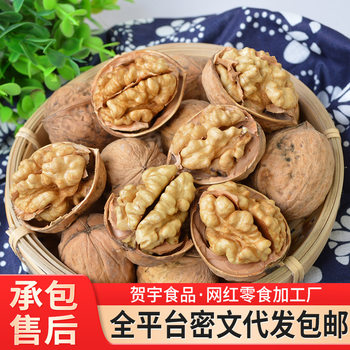 Paper-Skinned Walnuts, Xinjiang Specialty, 25-Year-Old New Walnuts in Bulk Wholesale, Aksu Thin-Skinned Hand-Peeled Paper-Skinned Raw Walnuts