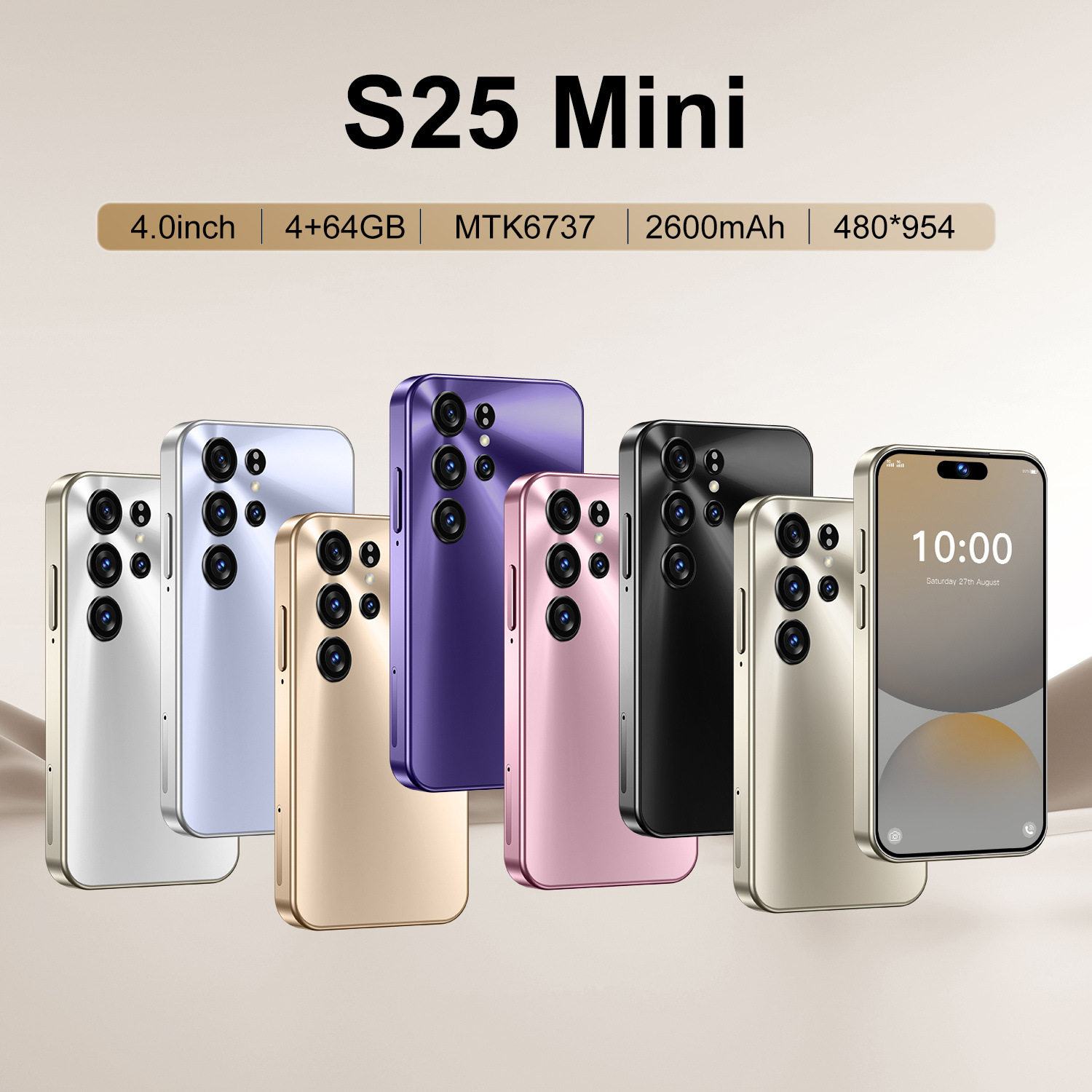 S25 Mini迷你跨境手机 4.5英寸2+16GB安卓10.0外贸智能手机批发商