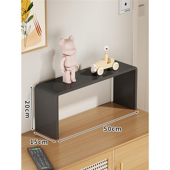 Wooden U-Shaped Storage Rack Desktop Cosmetics Display Rack Cabinet Layered Partition Elevated Rack Blind Box Hand-Made Storage
