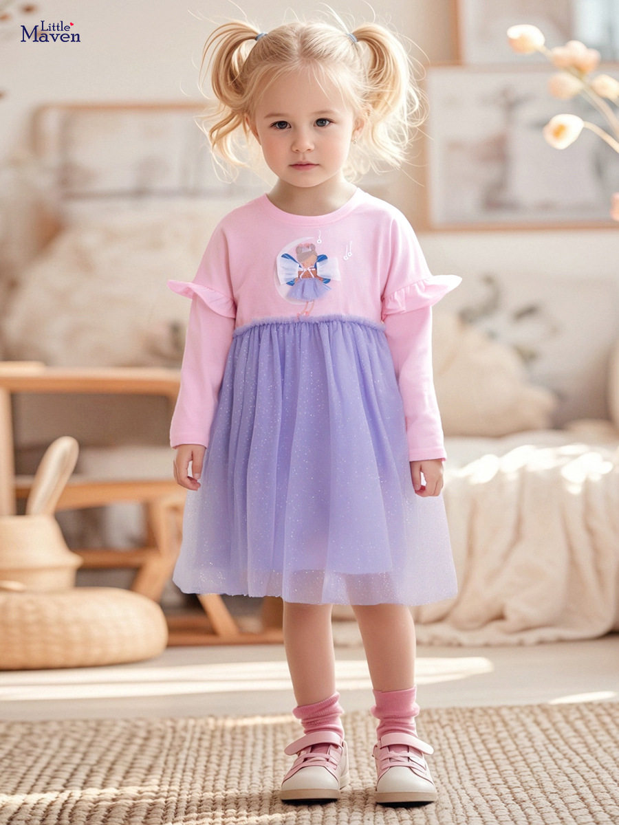 New Kids' Dress, [Style] Girls' Dress, Autumn Tulle Cute Kids' Dress