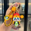 Panda keychain-full fortune panda sitting