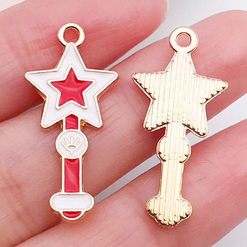 混50个红粉爱心桃心饰品配件 diy手链钥匙扣项链吊坠合金滴油挂件