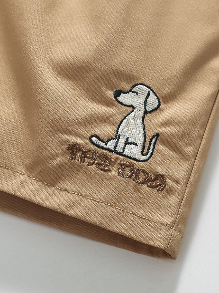 Boys' Summer Set, Cartoon Letter Kids' Clothing, Shorts & T-shirt 2-piece Outfit