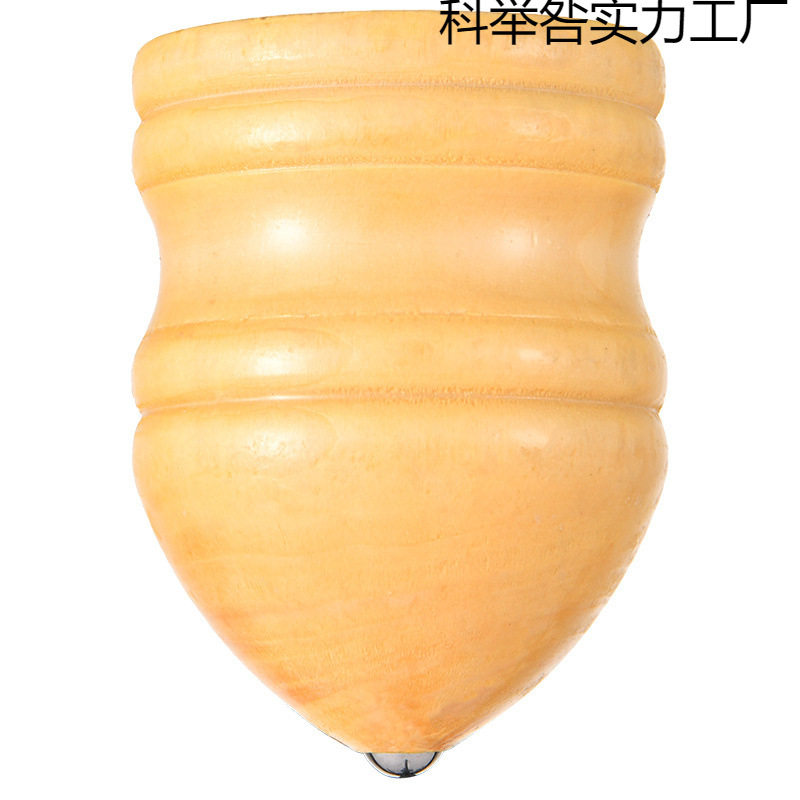 Solid Wood Locust Wood Luminous Gyro Kidsren's Ice Whip Rope Middle-Aged and Elderly Adults Fitness Traditional Nostalgic Wooden Rotation