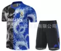 2526 short sleeve real madrid black blue
