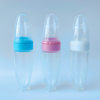 Infant Suction Cup Rice Cereal Bottle 90ml Squeeze Spoon Feeding Soft Spoon Children's Tableware Food-Grade Silicone Rice Cereal Bottle