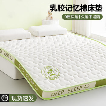 Latex Memory Foam Mattress Cover Home Cushion Bedroom Dormitory Student Single and Double Tatami Sponge Mat