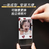 Magnetic Photo Frame Polygon Acrylic Photo Frame Transparent Small Card Cover Display Stand Marriage Certificate Photo Frame Refrigerator Sticker Diy2
