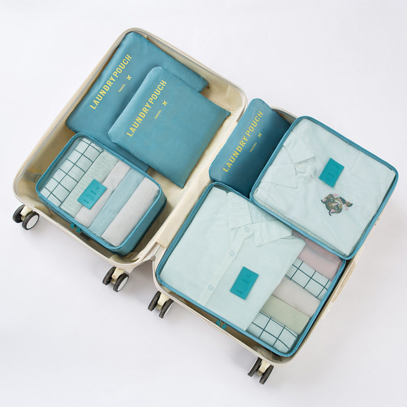 Travel Furniture Storage Six-Piece Luggage Fit Bag Clothes Storage Packing Set Clothes Storage