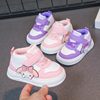 Baby Toddler Shoes Mid-top Board Shoes Breathable Wear-resistant Girls' sneaker Children's Casual Shoes Cartoon Flat Shoes Children's Shoes